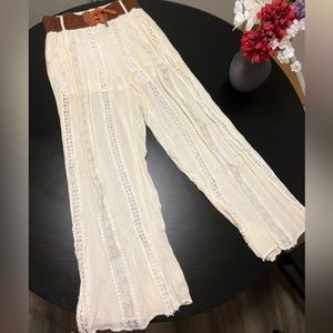 Flowy white pants